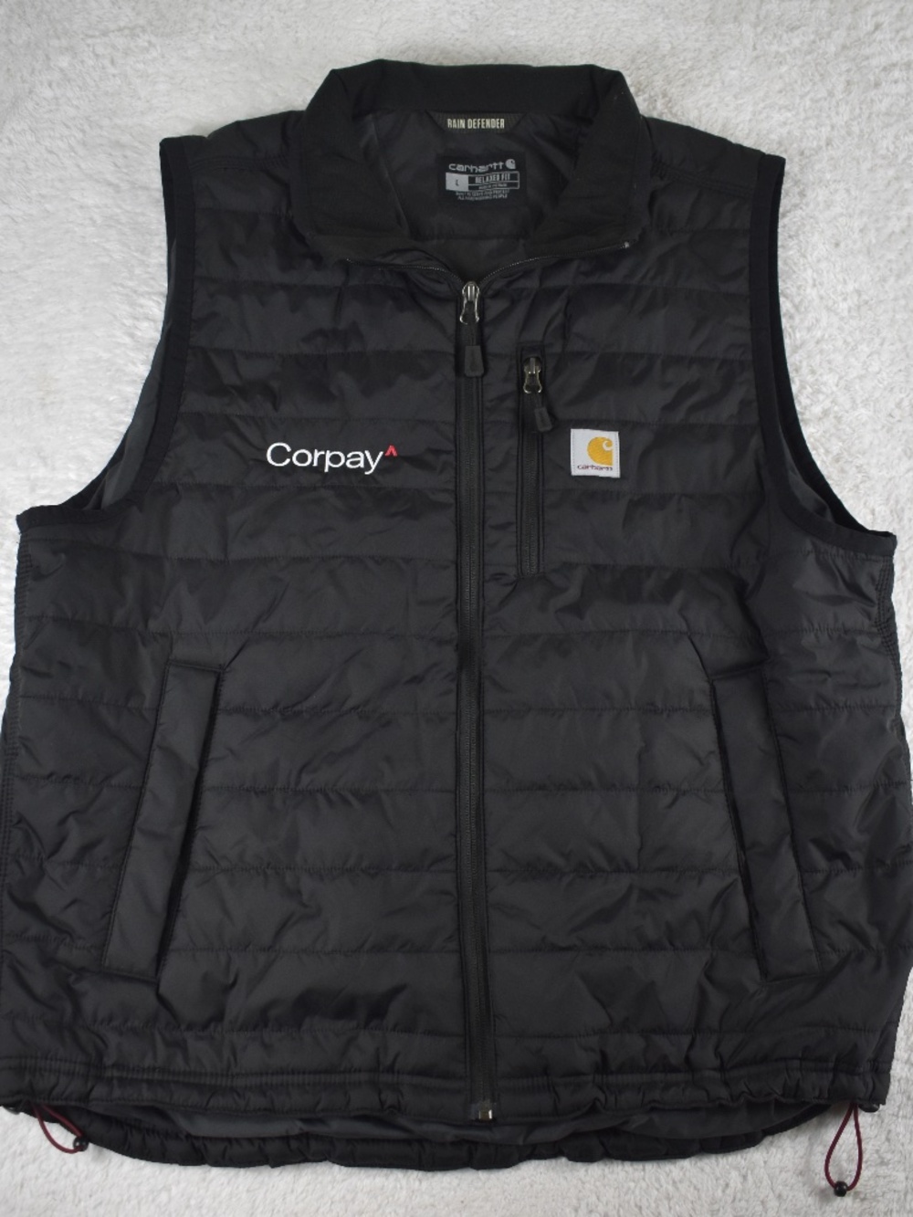 Carhartt Men's Gilliam Lightweight Water Resistant Insulated Vest Size: L Black